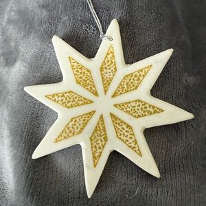 Lenox Merry & Bright Yellow Star Ornament